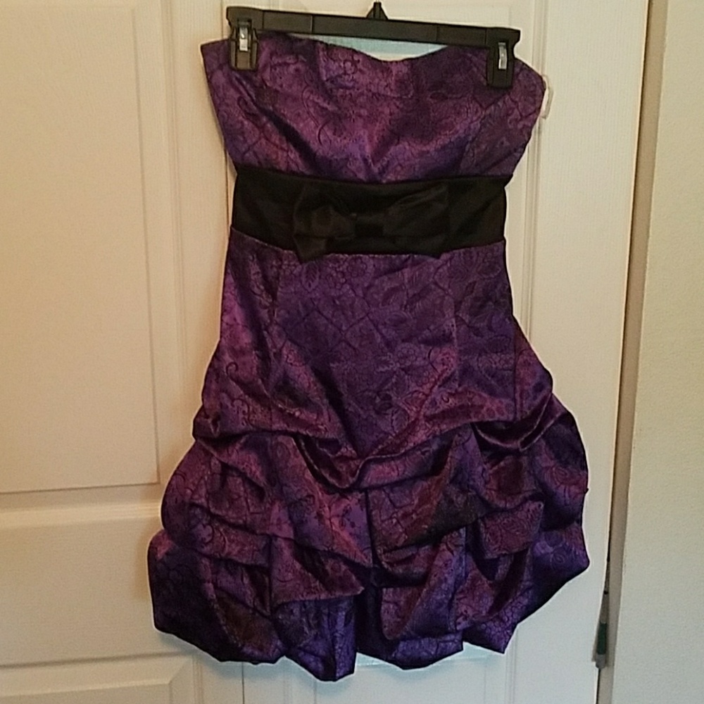 Purple Gothic Style Party Dress